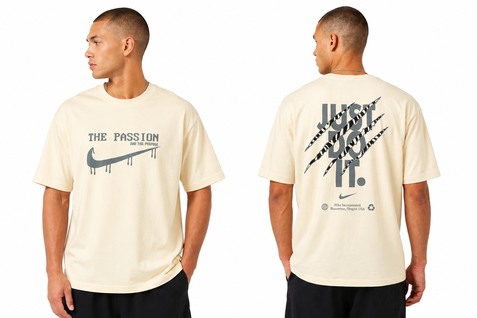 Premium Men's Oversized Cotton Drop Shoulder Graphic Printed T-Shirt