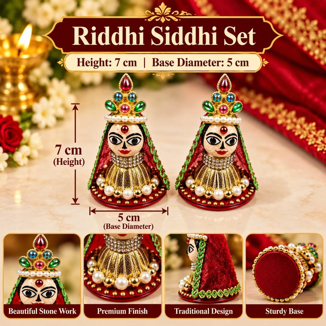 Riddhi Siddhi Set (Tall)