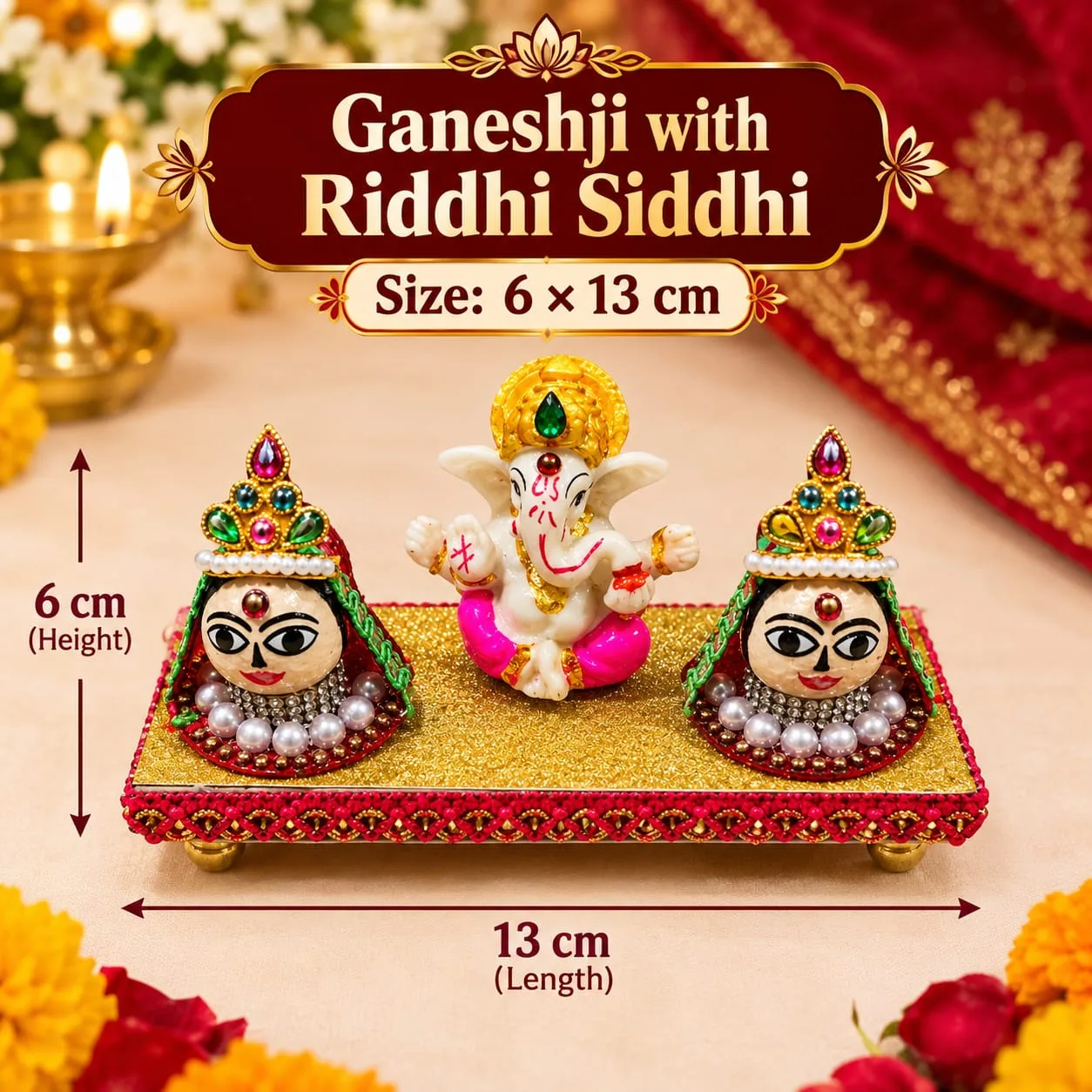 Ganeshji With Riddhi Siddhi