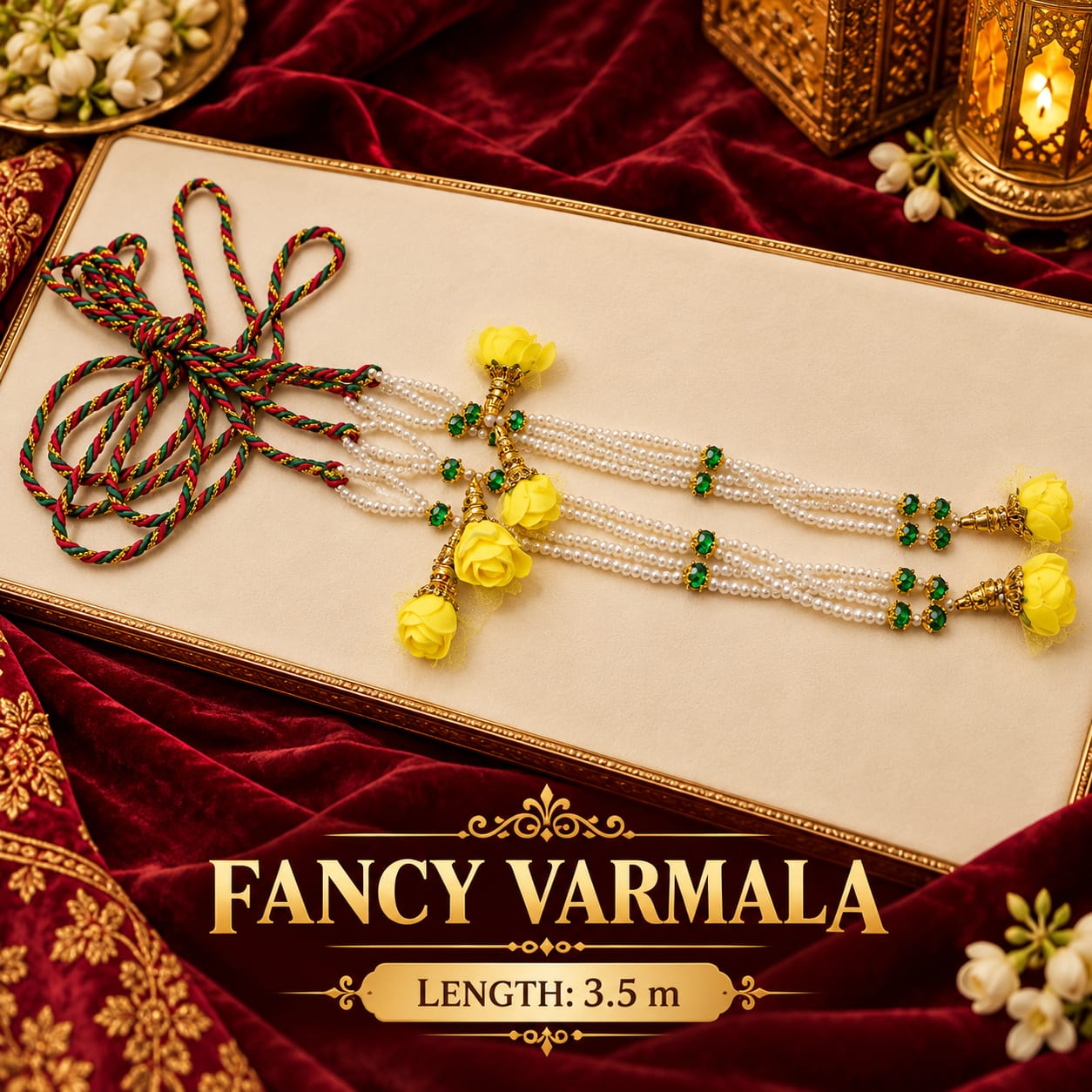 Fancy Varmala (Yellow Flower)