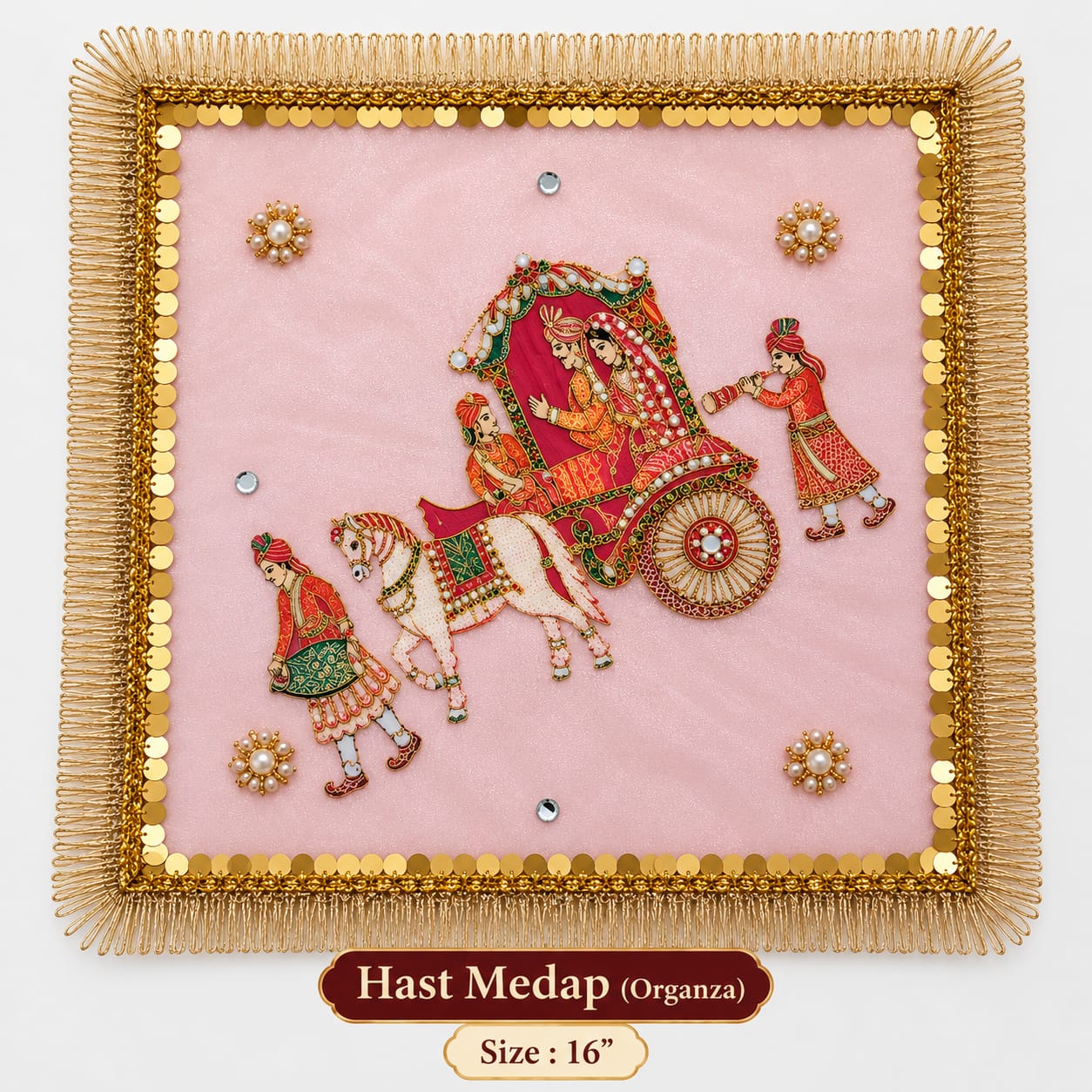 Hast Medap (Organza, Wedding Carriage, 16 Inch)