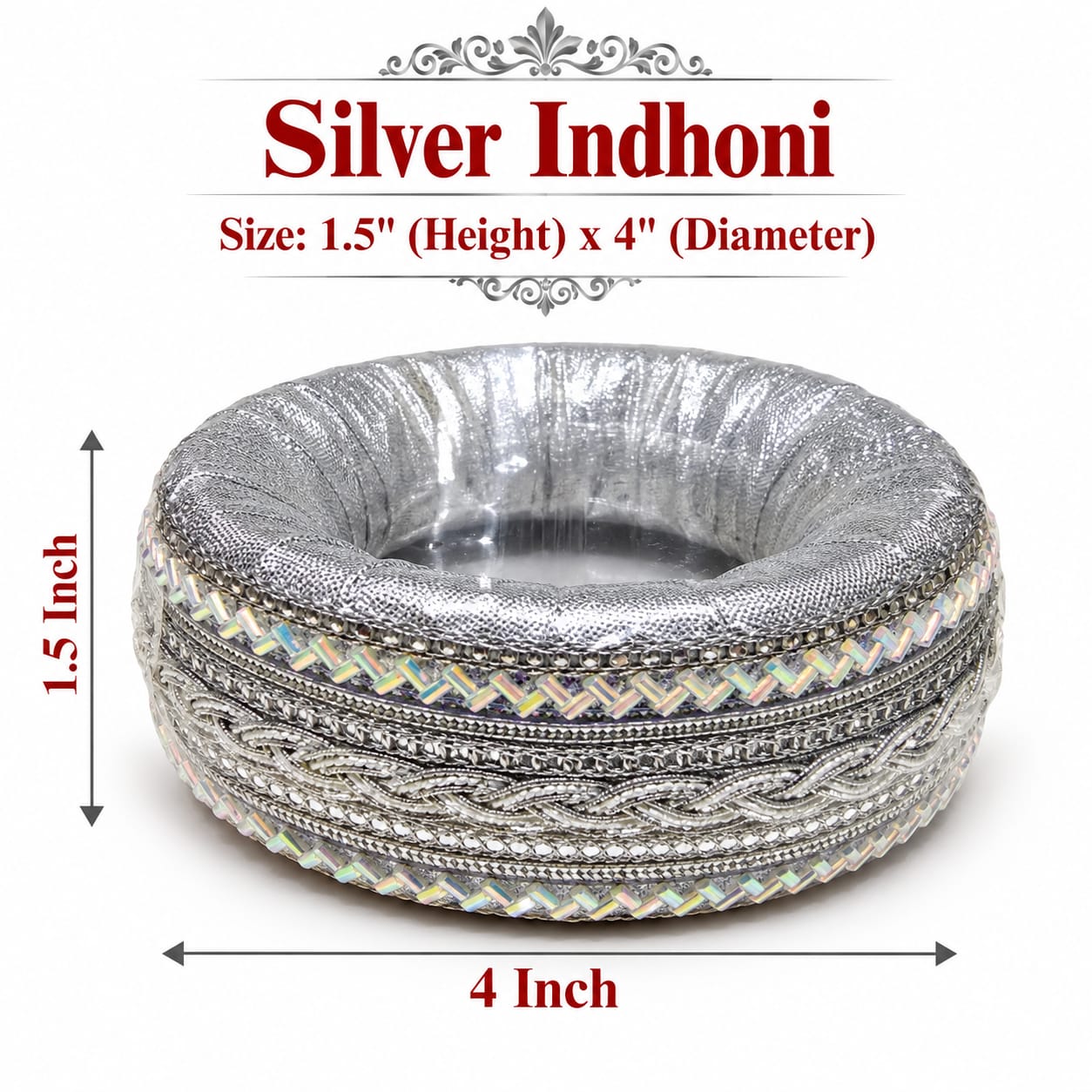 Silver Indhoni (4 Inches)