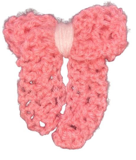 Handmade Crochet Bow Hair Accessory