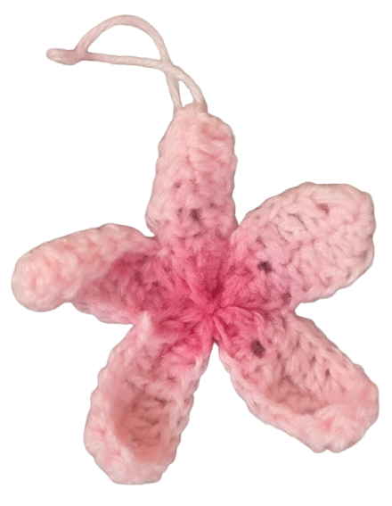 Handmade Crochet Sakura Flower Ornament